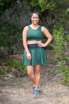 Forest Green, Flat Back Dimple, Athletic Mesh Fabric - Boho Fabrics - Athletic Knit Fabric