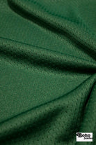 Forest Green, Flat Back Dimple, Athletic Mesh Fabric - Boho Fabrics - Athletic Knit Fabric