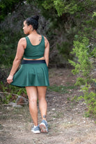 Forest Green, Flat Back Dimple, Athletic Mesh Fabric - Boho Fabrics - Athletic Knit Fabric