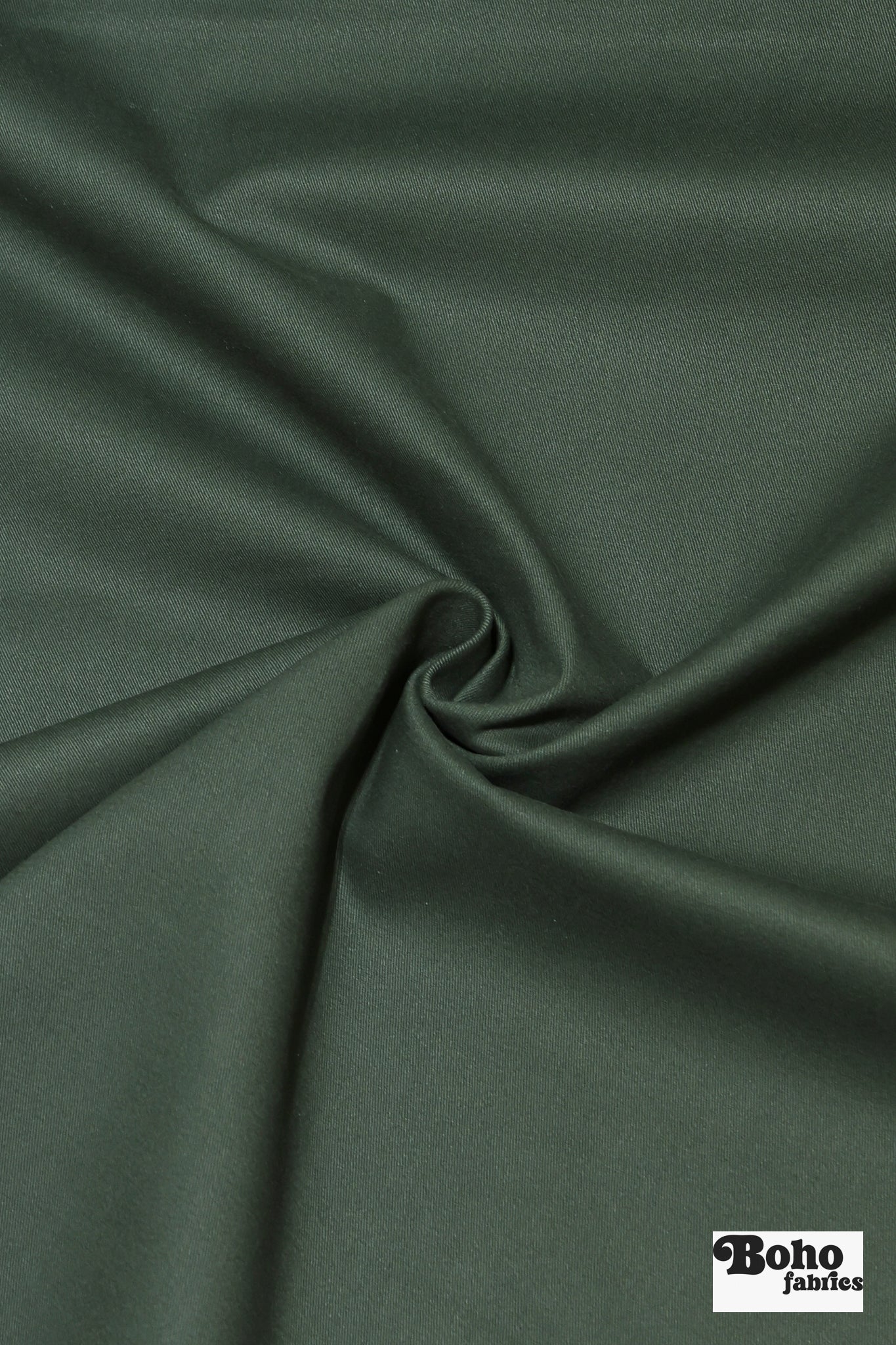 Forest Night Twill, Stretch Woven Fabric - Boho Fabrics - Twill, Woven