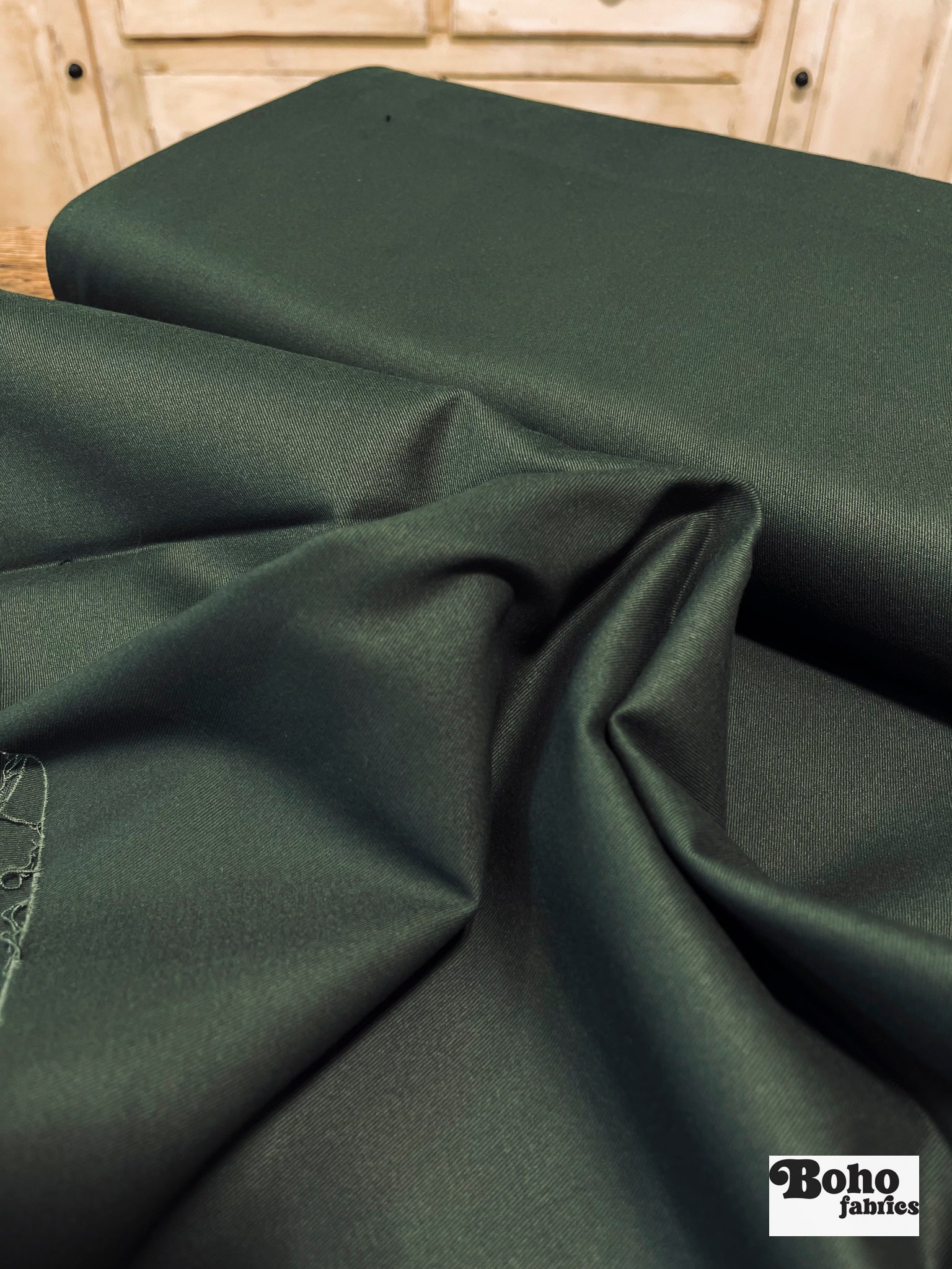 Forest Night Twill, Stretch Woven Fabric - Boho Fabrics - Twill, Woven