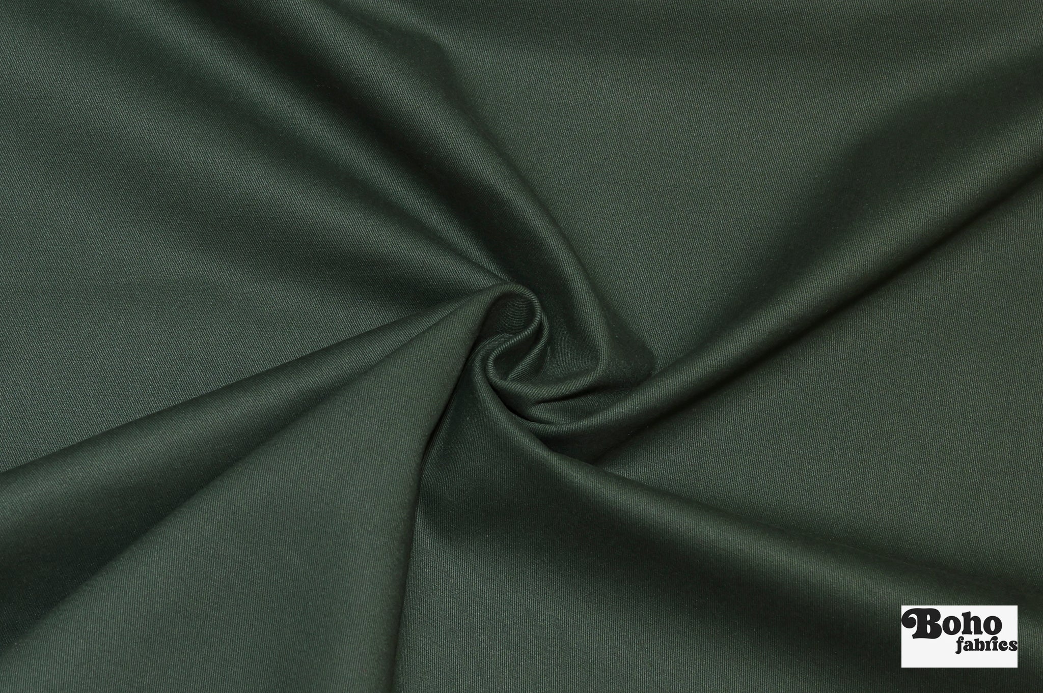 Forest Night Twill, Stretch Woven Fabric - Boho Fabrics - Twill, Woven