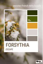Forsythia Escape, Sweater/French Terry Knit Palette Bundle - Boho Fabrics - Fabric Bundles