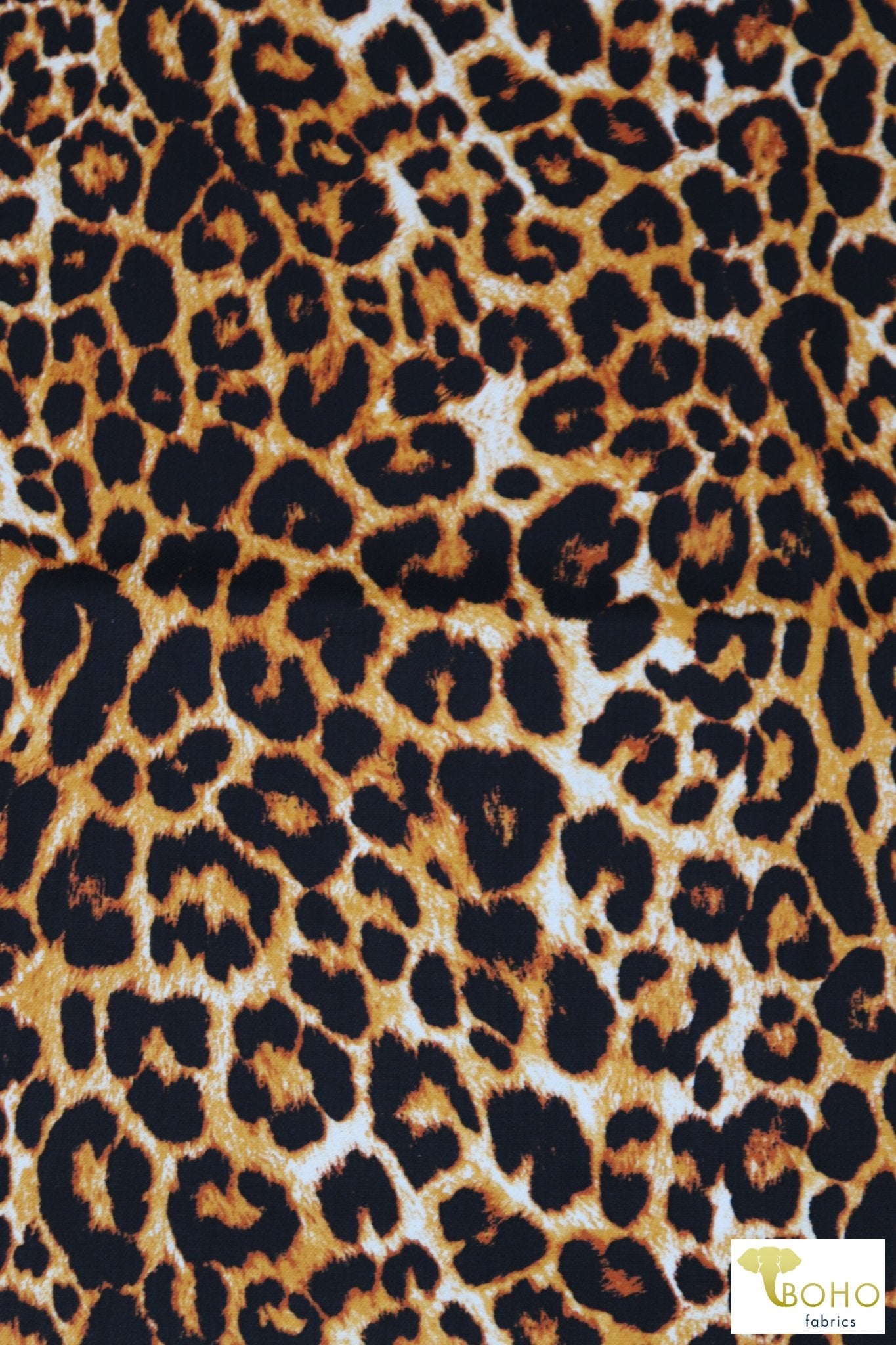 Francine Leopard, Cotton Woven Twill Fabric. WVP-208 - Boho Fabrics
