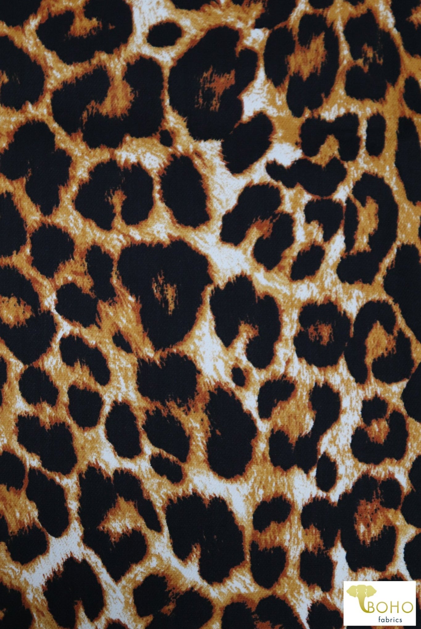Francine Leopard, Cotton Woven Twill Fabric. WVP-208 - Boho Fabrics