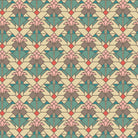 Franklin Lloyd Wright, Cloud 9 Organic Quilting Cotton Fabric – Coonley Tulip in Desert (227763) - Boho Fabrics - Quilting Cotton, Woven
