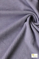 French Periwinkle, Rib Knit - Boho Fabrics