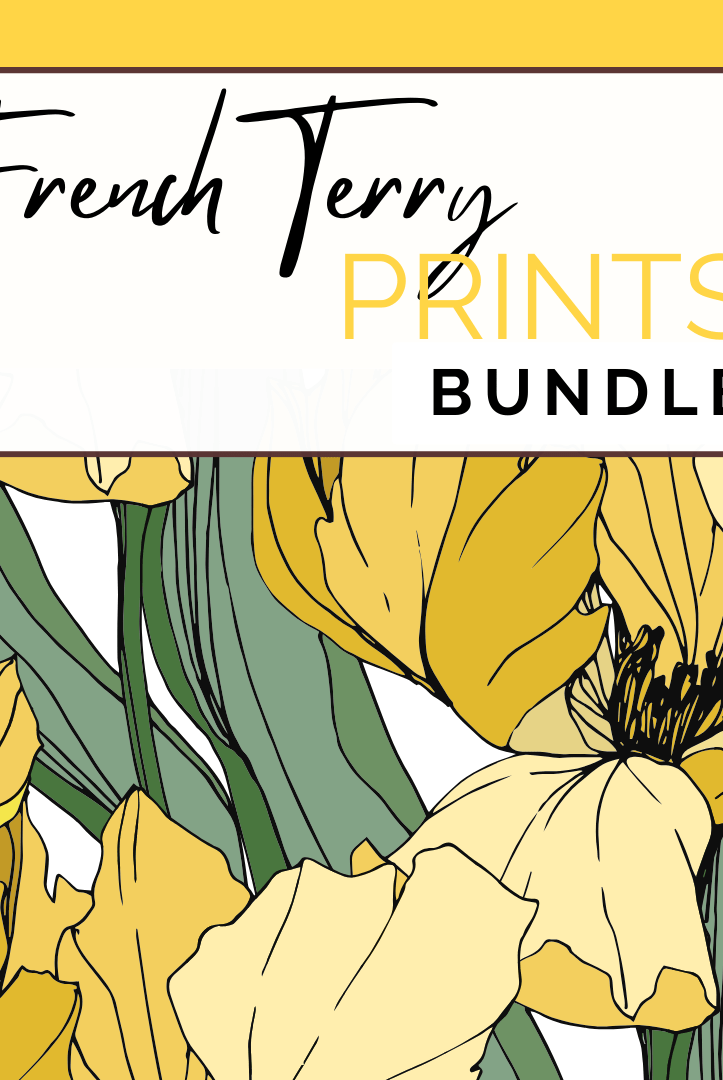 French Terry Prints Fabric Bundle - ALL PRINTS! - Boho Fabrics