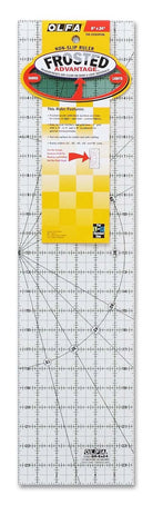 Frosted Acrylic Olfa Ruler 6x24 - Boho Fabrics - Ruler