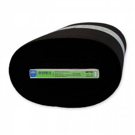 Fusible Fleece Pellon (987FB) 45in Black, Sold by the Yard. - Boho Fabrics - Interfacing