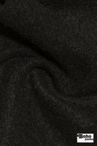 Fuzzy Wuzzy, Black Wool Knit Fabric - Boho Fabrics - Wool Knit