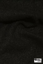 Fuzzy Wuzzy, Black Wool Knit Fabric - Boho Fabrics - Wool Knit
