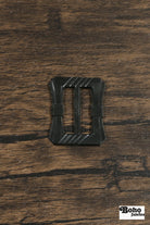 Gastby Tie – 1930s Art Deco Casein Belt & Scarf Slide Buckle | Black - Boho Fabrics - Buckles & Slides