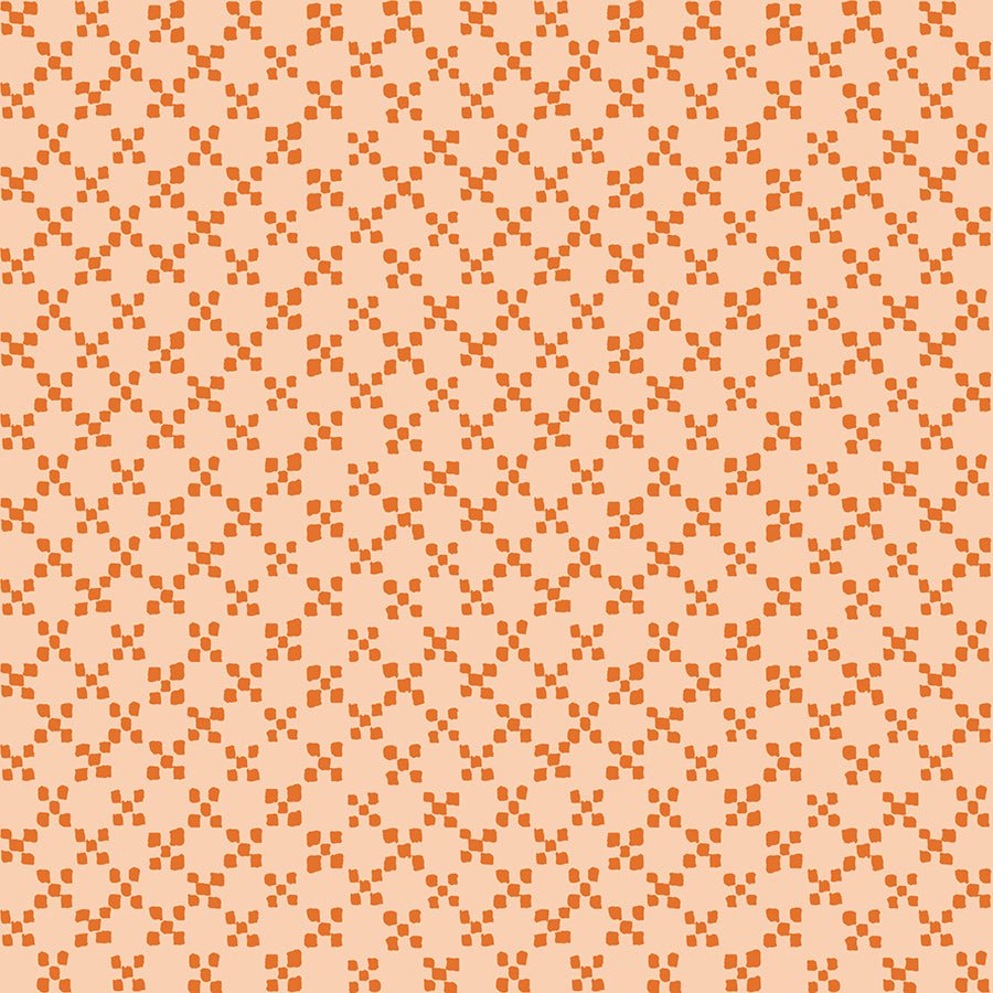Geometry Creamsicle RS5175 11 Ruby Star1 - Boho Fabrics - Quilting Cotton, Woven