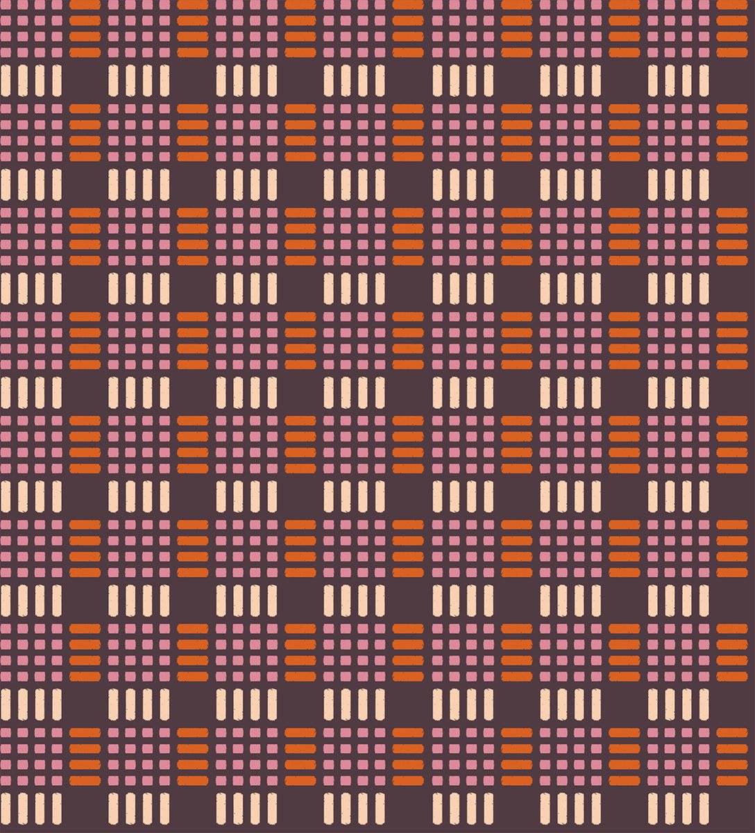 Geometry Eggplant RS5173 15 Ruby Star1 - Boho Fabrics - Quilting Cotton, Woven