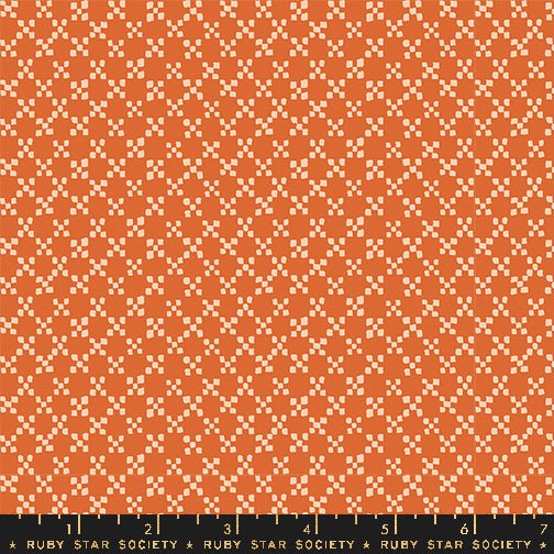 Geometry Pecan RS5175 13 Ruby Star1 - Boho Fabrics - Quilting Cotton, Woven