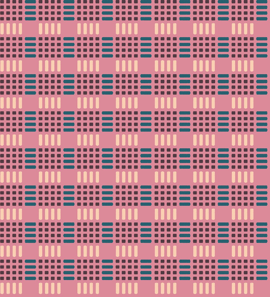 Geometry Plum RS5173 14 Ruby Star1 - Boho Fabrics - Quilting Cotton, Woven