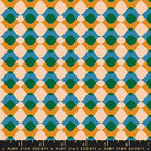 Geometry Turmeric RS5171 12 Ruby Star1 - Boho Fabrics - Quilting Cotton, Woven