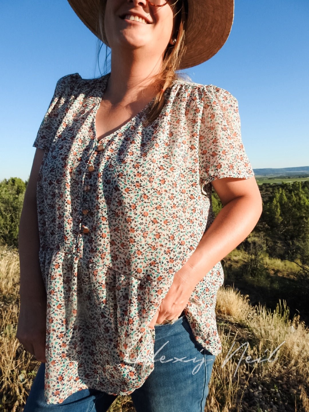 Gleaming Garden, Chiffon Woven Fabric - Boho Fabrics - Chiffon, Woven