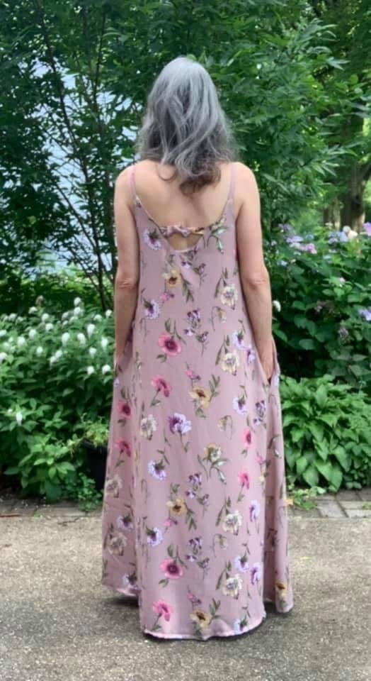 Gloxinia Florals on Pale Desert Rose, Woven. WVP-218 - Boho Fabrics