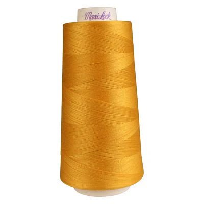 Gold – 3,000 yd Maxi - Lock Polyester Serger Thread - Boho Fabrics - Thread