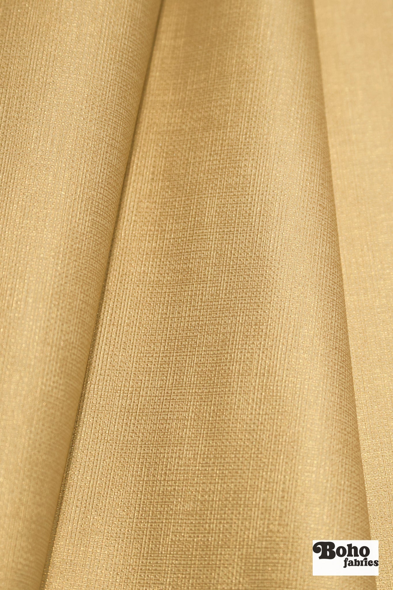 Gold Basketweave Faux Leather Upholstery Fabric - Boho Fabrics - Home Dec. & Upholstery Fabric