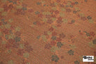 Gold & Crimson Floating Blossoms Jacquard Woven Fabric - Boho Fabrics - Jacquard, Woven