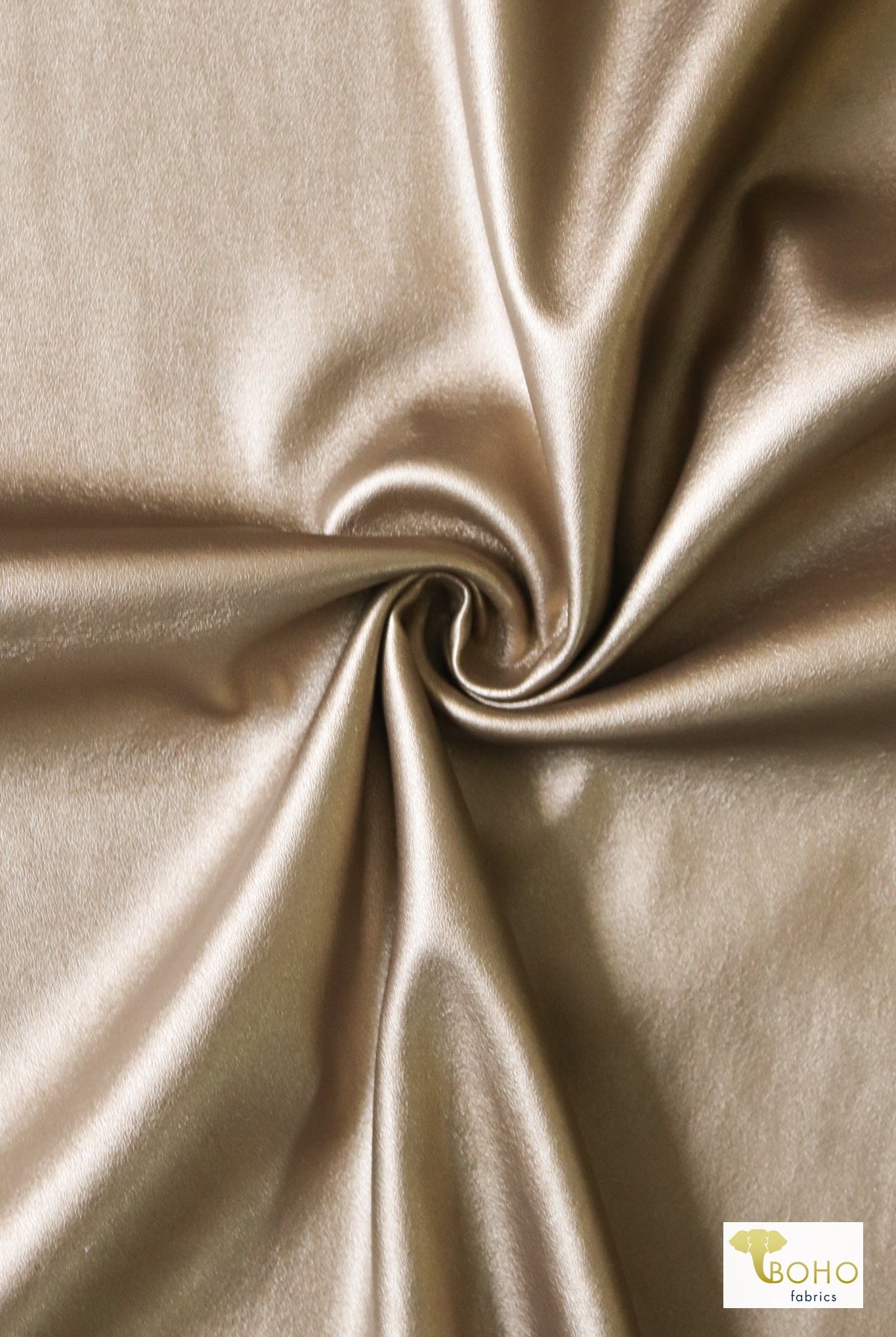 Gold, Faux Leather Knit - Boho Fabrics