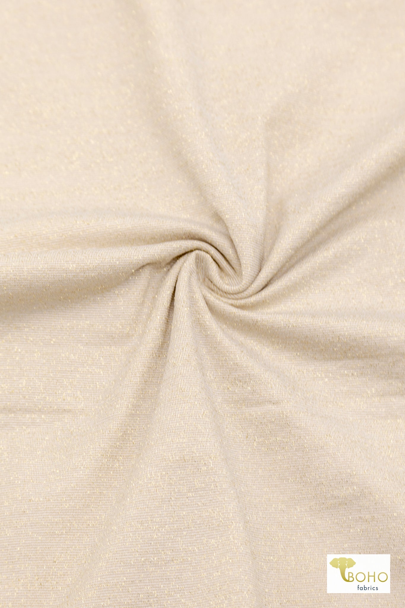 Gold Lurex Knit Fabric - Boho Fabrics - Special Occasion Fabric