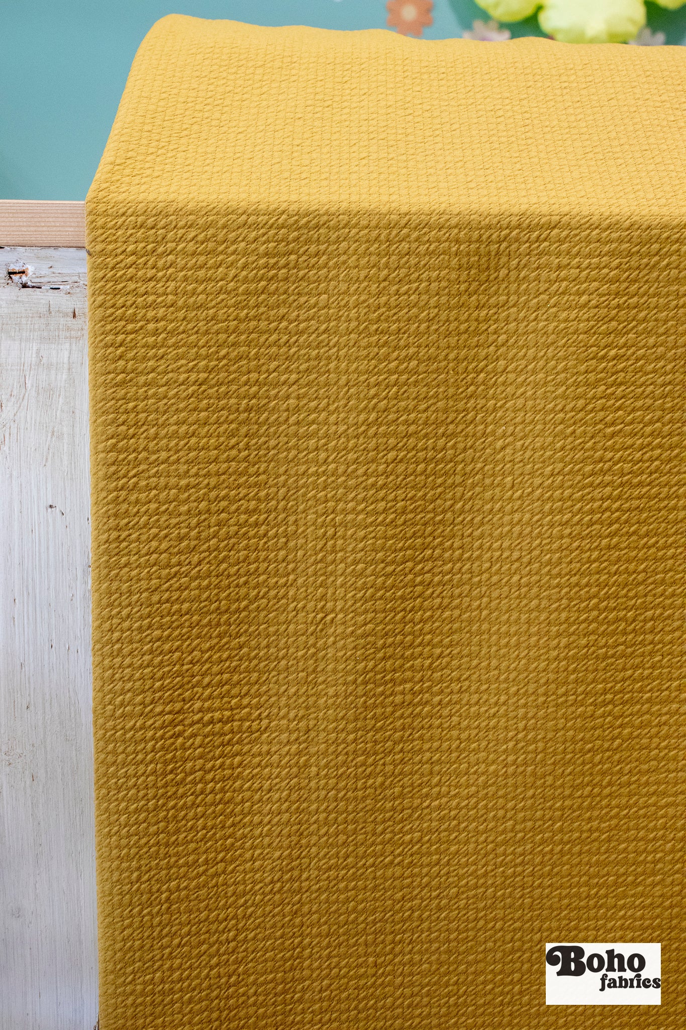 Gold, Polartec Power Air. Insulating Performance Knit Fabric - Boho Fabrics - Performance Fabrics