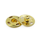 Gold Sew on Snaps, Size 4 (15mm). 4 Sets of Snaps - Boho Fabrics - Buttons & Snaps