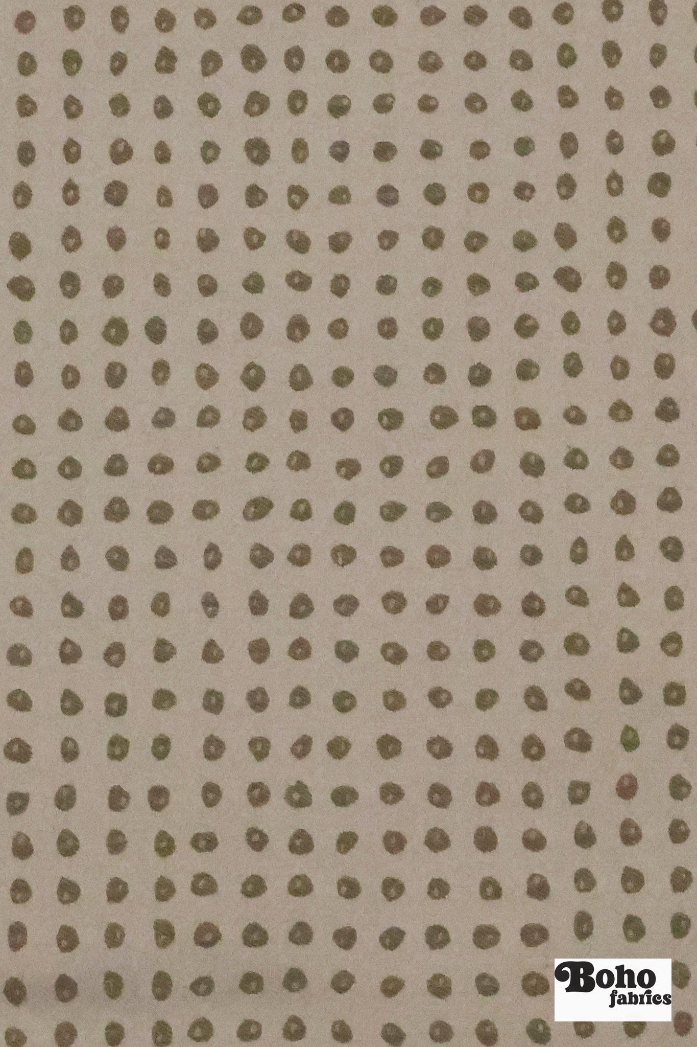 Gold & Silver Organic Dots Jacquard Woven Fabric - Boho Fabrics - Jacquard, Woven