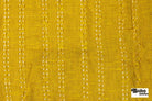 Golden Mustard Open Weave Stripe Woven Fabric - Boho Fabrics - Woven, Fabric