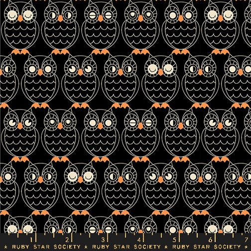 Good Spirits in Black by Ruby Star Society - 100% Cotton Quilting Fabric - RS5140 15 - Boho Fabrics - Quilting Cotton, Woven