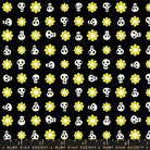 Good Spirits in Black by Ruby Star Society - 100% Cotton Quilting Fabric - RS5141 14G - Boho Fabrics - Quilting Cotton, Woven