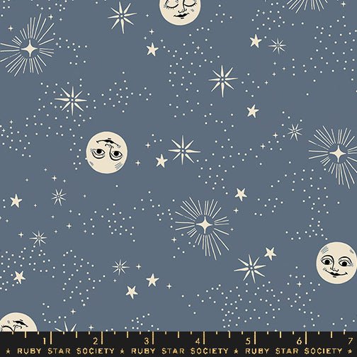 Good Spirits in Ghostly by Ruby Star Society - 100% Cotton Quilting Fabric - RS5136 12 - Boho Fabrics - Quilting Cotton, Woven