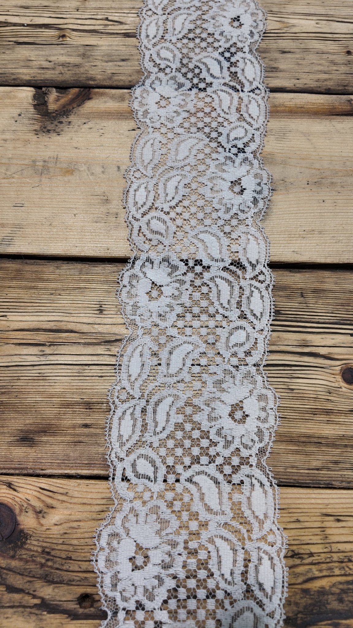 Grace Taupe Vintage Lace Trim, 3” Sold by the Yard (Trim - 097) - Boho Fabrics - Trims