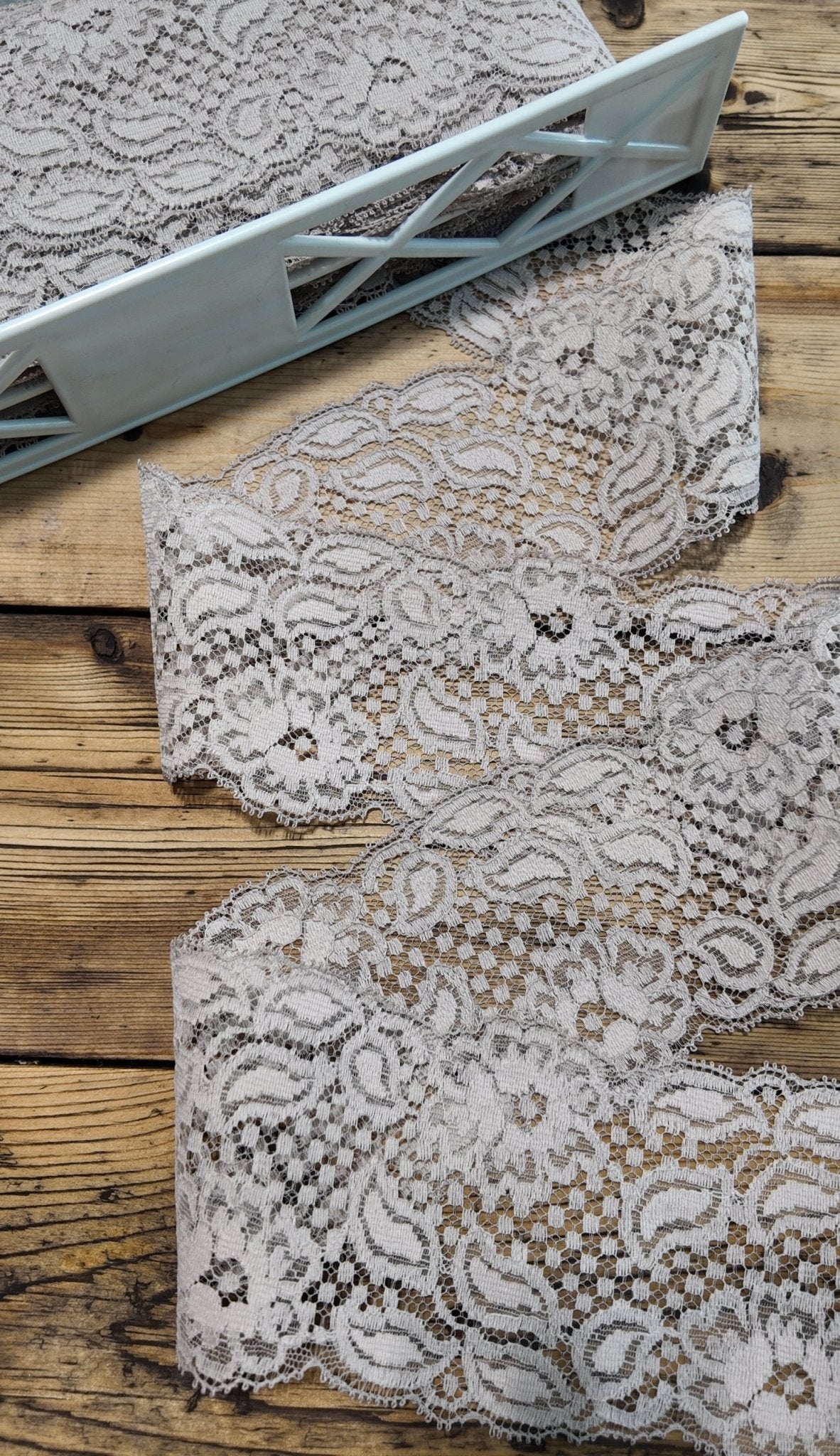 Grace Taupe Vintage Lace Trim, 3” Sold by the Yard (Trim - 097) - Boho Fabrics - Trims