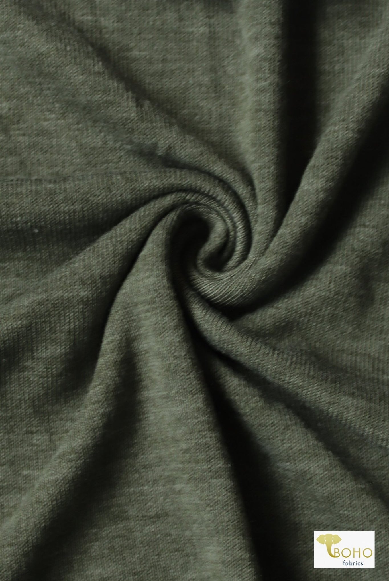 Grapeleaf Green Sweater Knit. SWTR-306. - Boho Fabrics