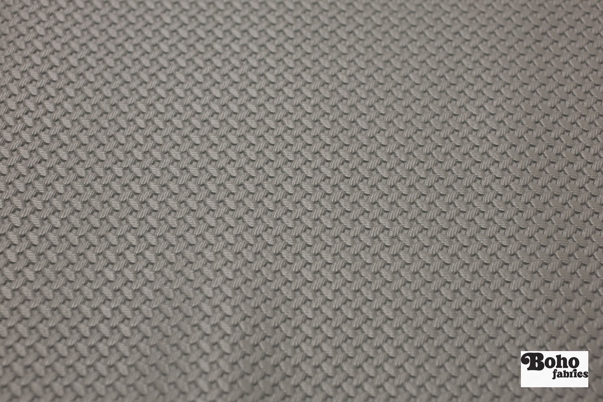 Gray Basketweave Perf Marble Faux Leather Upholstery Fabric - Boho Fabrics - Home Dec. & Upholstery Fabric