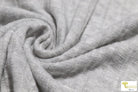 Gray Fog 9x4 Brushed Rib Knit Fabric. BRIB-201-GRY - Boho Fabrics
