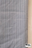 Gray Herringbone Basketweave. Shop Exclusive! - Boho Fabrics - Stretch Woven