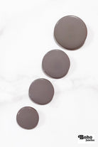 Gray, Mod Gambit, Shank Button. Available in 15mm, 18mm, 20mm, 25mm - Boho Fabrics - Buttons & Snaps