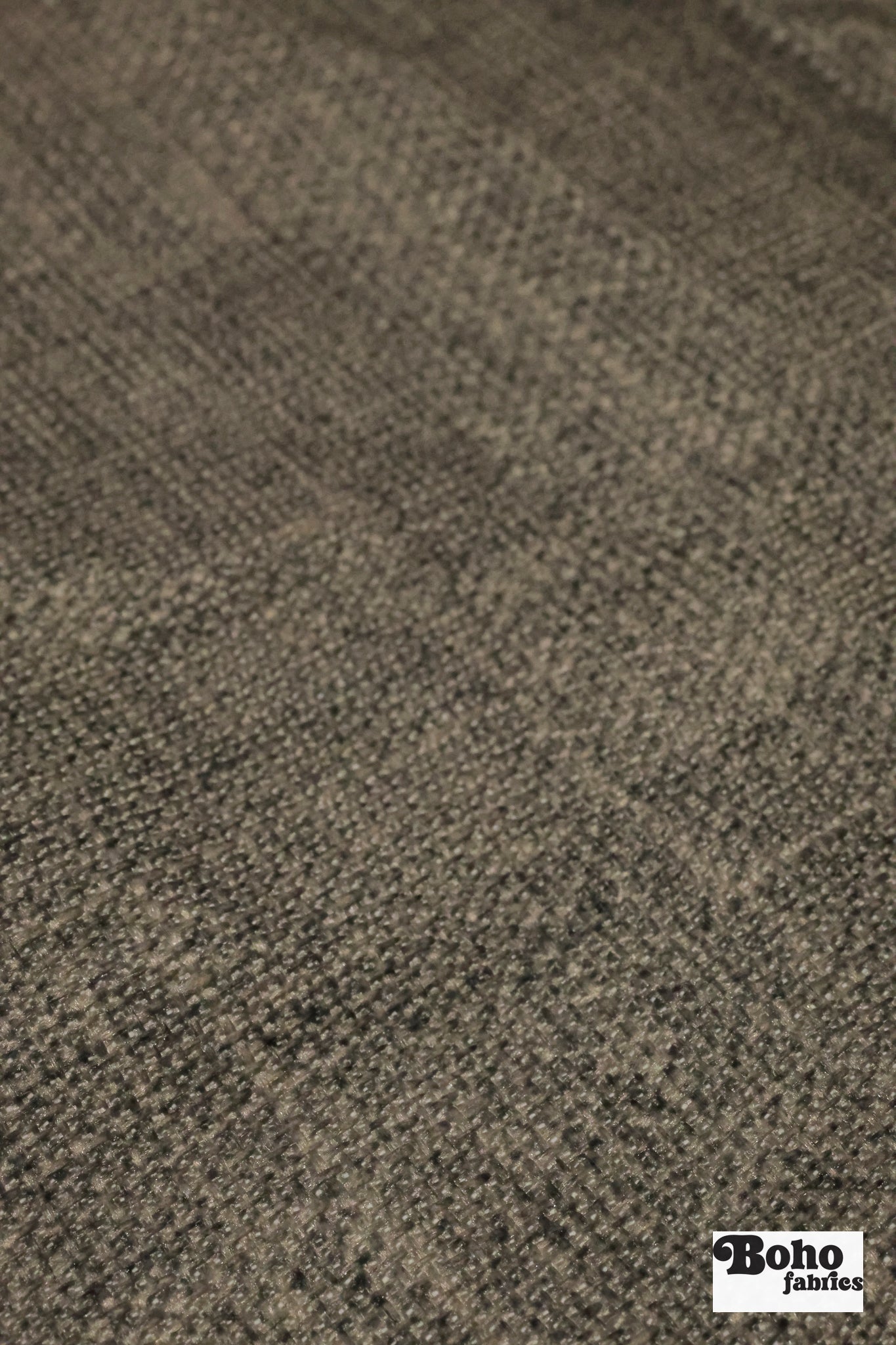 Gray, Textured Upholstery Vinyl Backed Woven Fabric *DEADSTOCK CLOSEOUT* - Boho Fabrics - Woven Fabric
