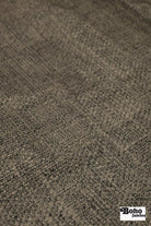 Gray, Textured Upholstery Vinyl Backed Woven Fabric *DEADSTOCK CLOSEOUT* - Boho Fabrics - Woven Fabric
