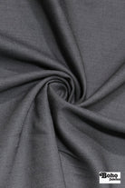 Gray Twill Wool Suiting Woven Fabric - Boho Fabrics - Woven, Fabric