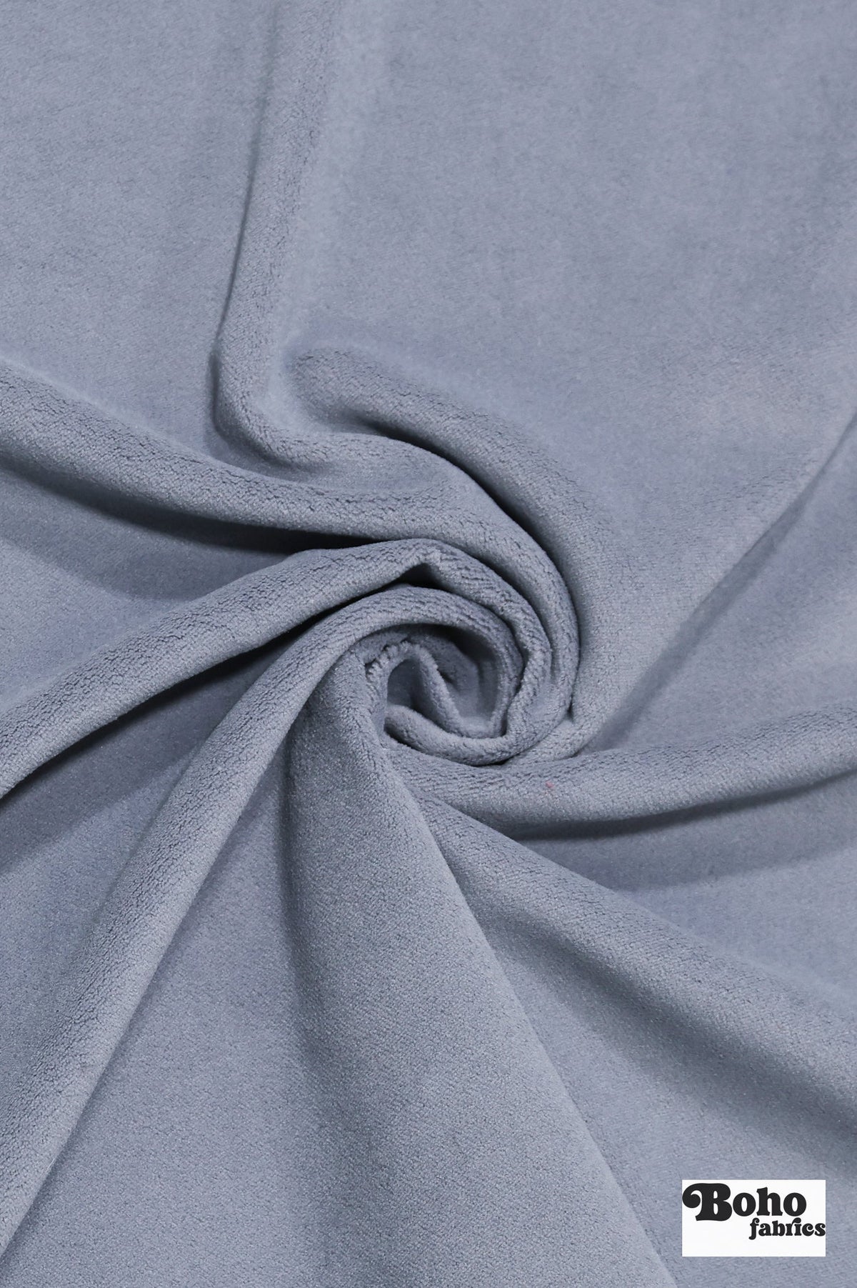 Gray, Velveteen Woven Fabric - Boho Fabrics - Home Dec. & Upholstery Fabric
