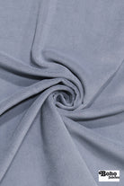 Gray, Velveteen Woven Fabric - Boho Fabrics - Home Dec. & Upholstery Fabric