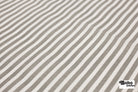 Gray & White, Striped Canvas Woven Fabric - Boho Fabrics - Woven Fabric