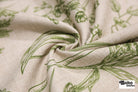 Green Garden Medley Linen-Look Woven Fabric - Boho Fabrics - Home Dec. & Upholstery Fabric